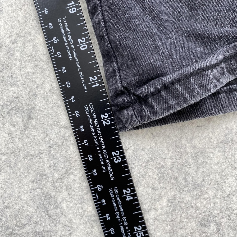 True Religion Jeans Girls 10 (24x22) Black Leila Mid Rise Wide Leg *MINOR STAIN* - Picture 5 of 16